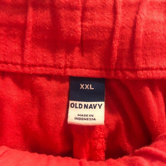 Old Navy pink drawstring 5 inch cotton shorts w/ pockets very comfortable sx XXL - Picture 4 of 5